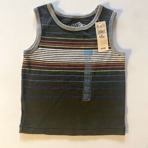 The Children’s Place Gray Multicolor Striped Tank Top